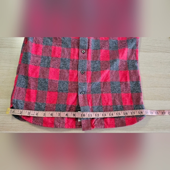 Flag & Anthem Flannel Shirt *No Sze Tag, Please See Photos for Measurements* - Picture 8 of 11